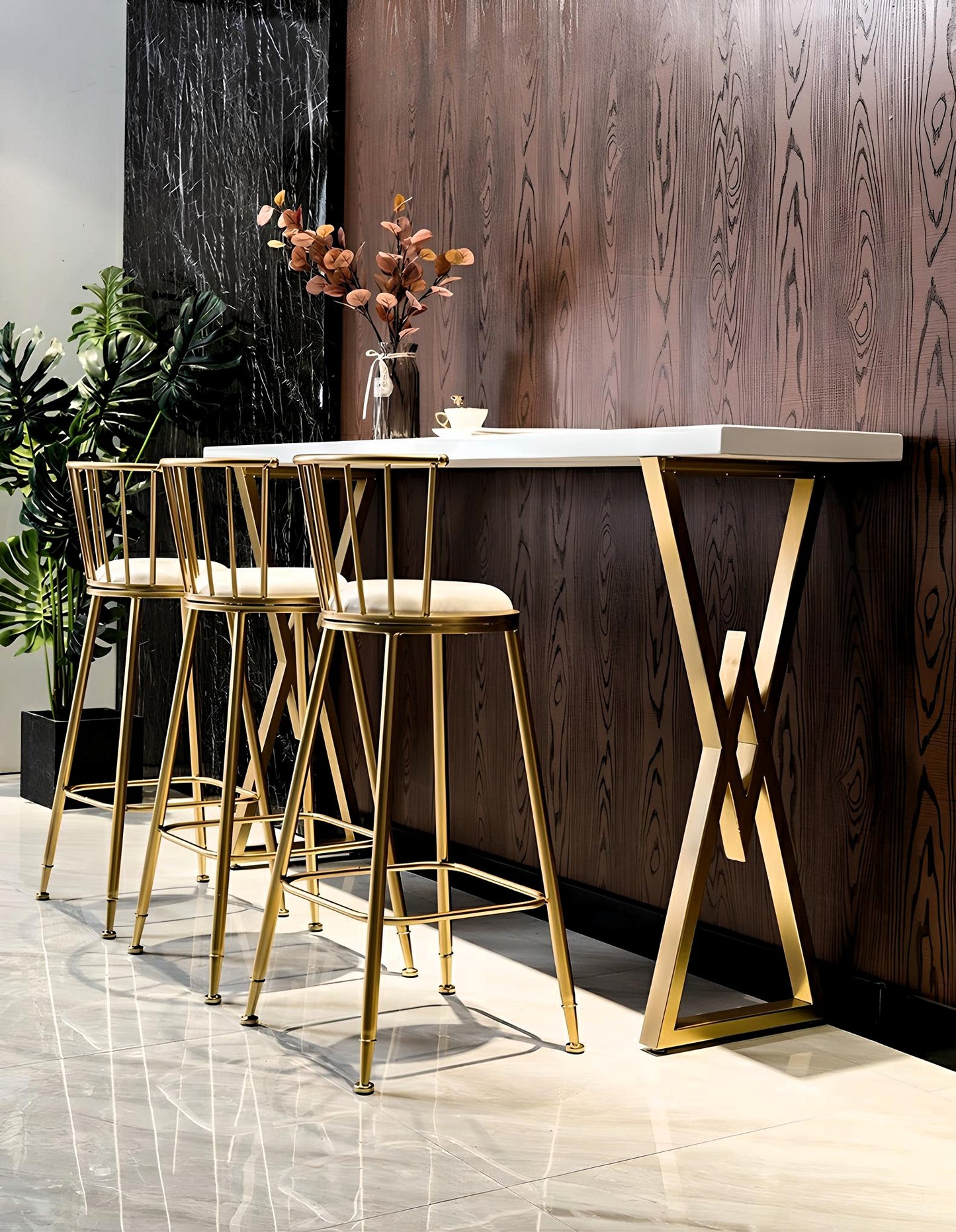 Luxe Gold Bar Stool Collection