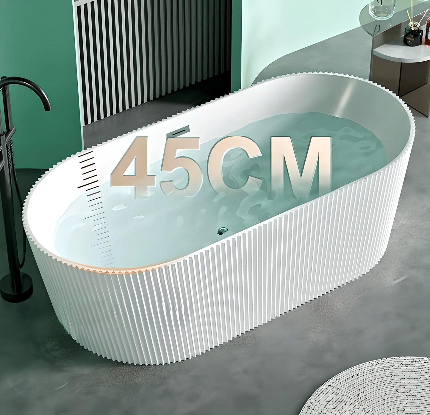 Serene Wave Freestanding Bathtub