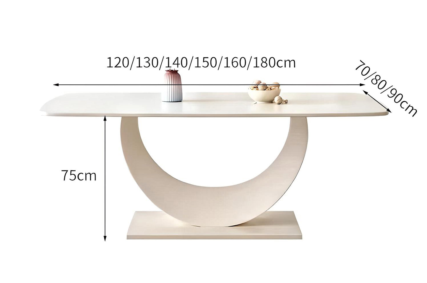 Arc Elegance Dining Table Set