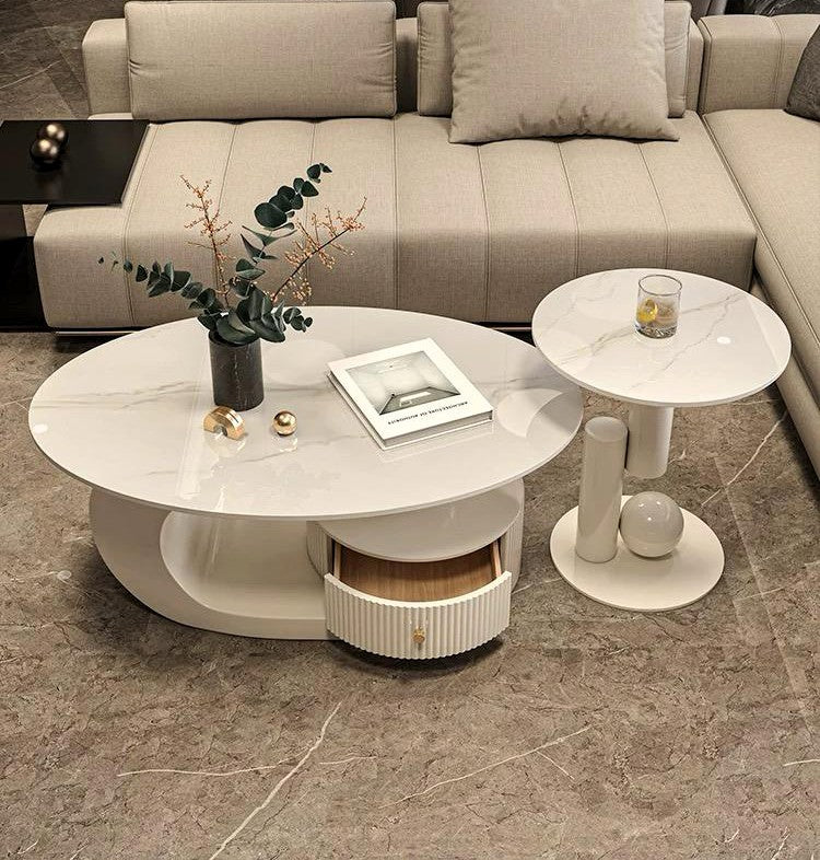 Ellipse Elegance Coffee Table Set