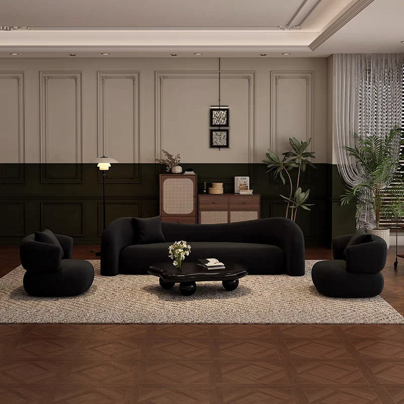 Noir Elegance Sofa Set