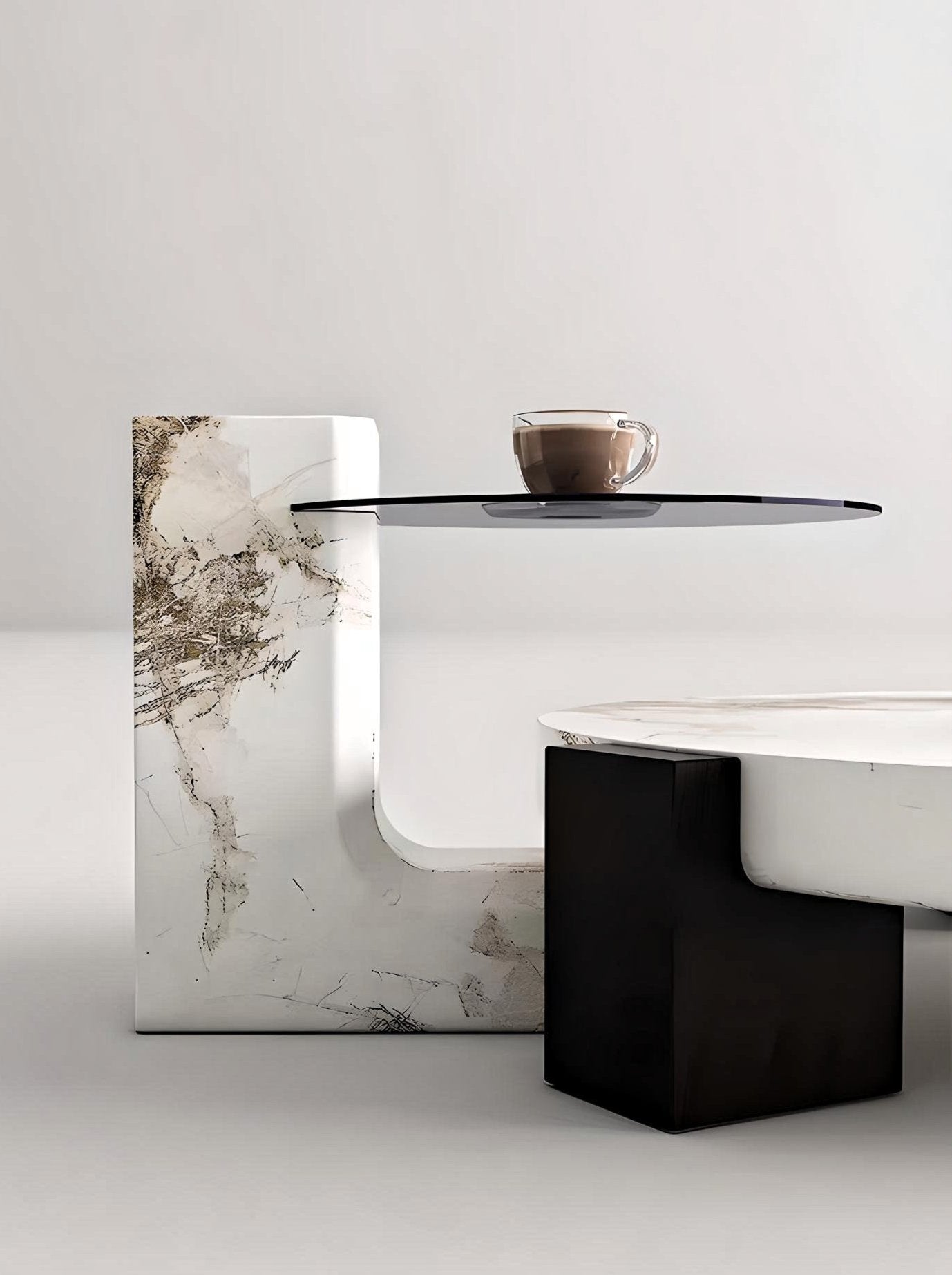 Elysian Duo Marble Coffee Table Set