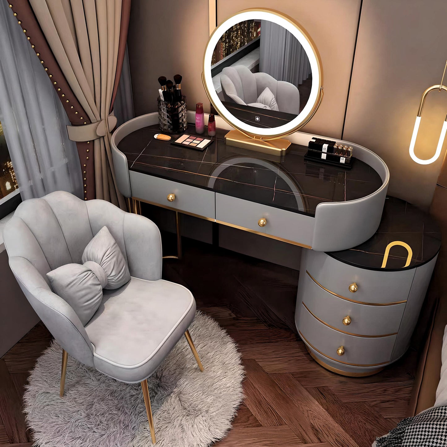 Elegant Vanity Corner