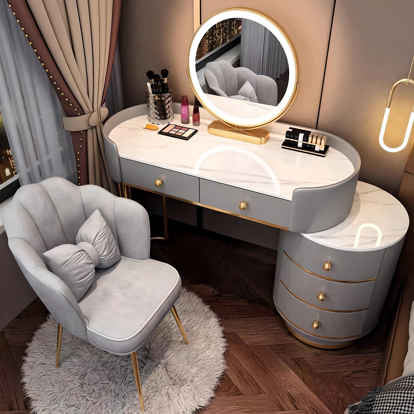 Elegant Vanity Corner