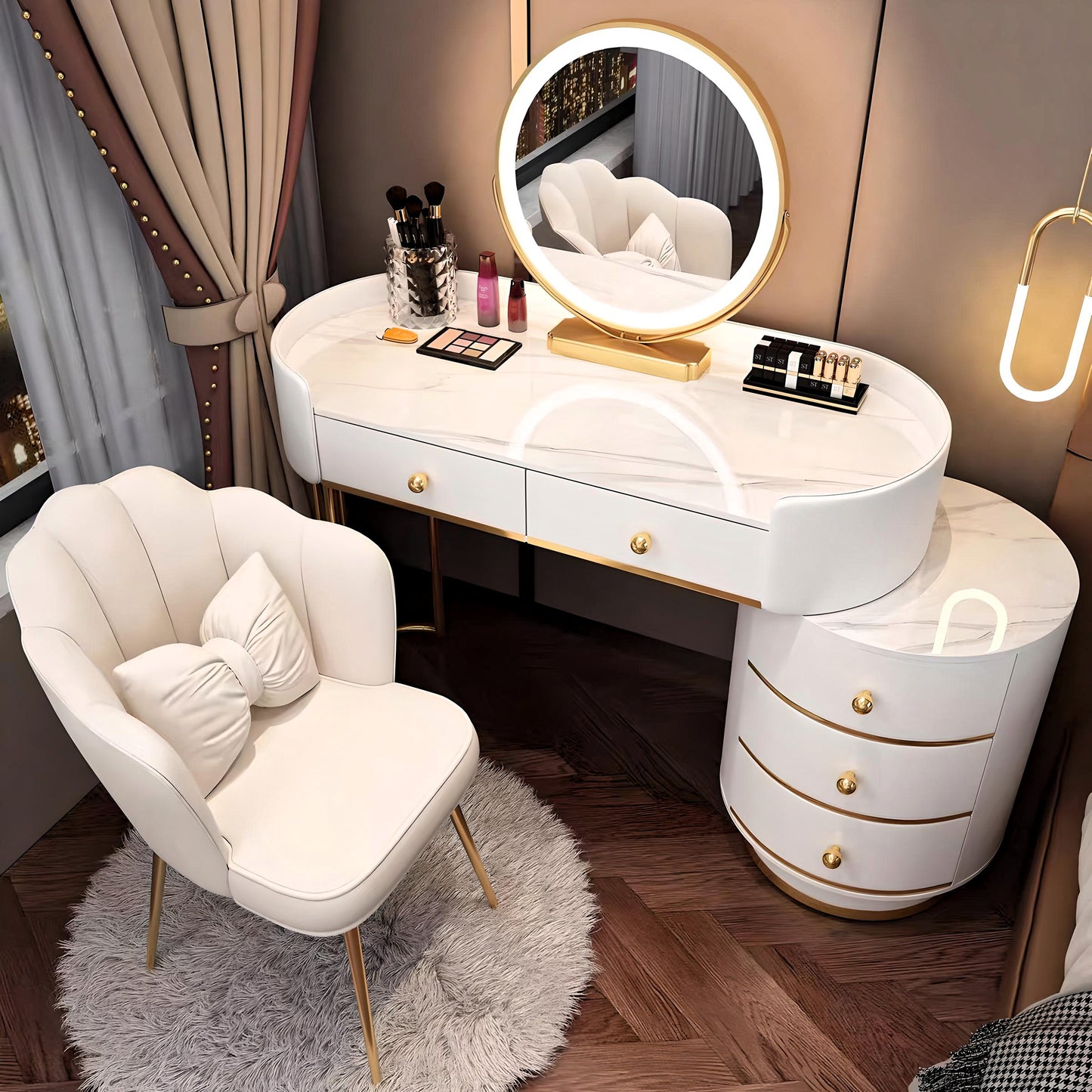 Elegant Vanity Corner