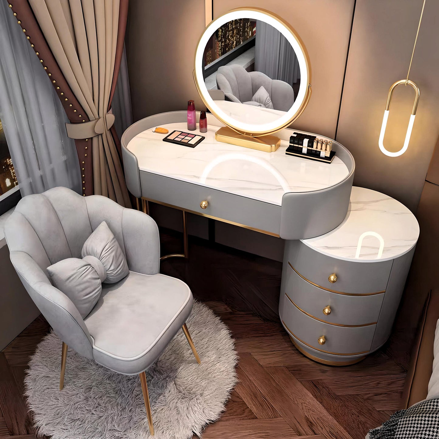 Elegant Vanity Corner