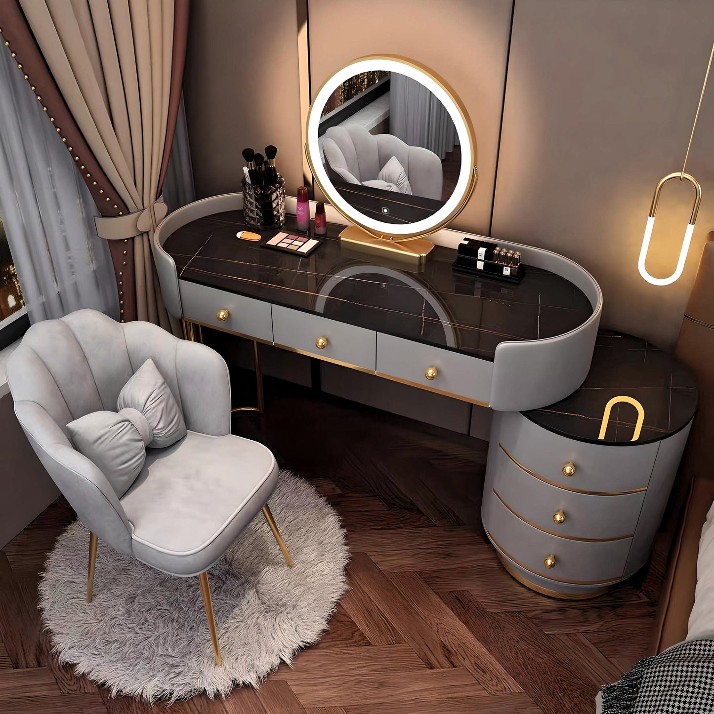 Elegant Vanity Corner