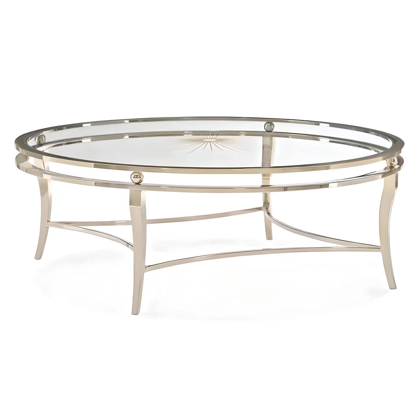 Elegance Round Glass Coffee Table