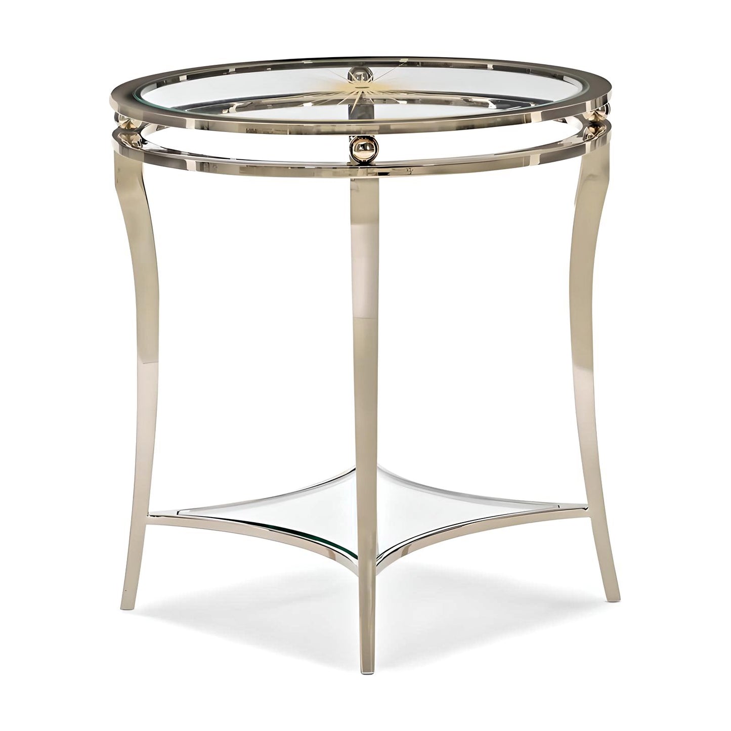 Elegance Round Glass Coffee Table