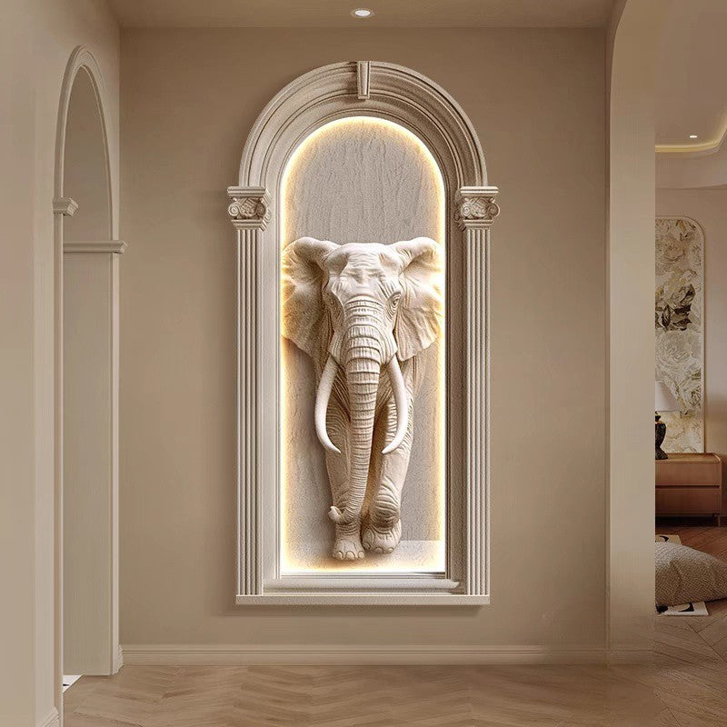 Majestic Elephant Wall Niche