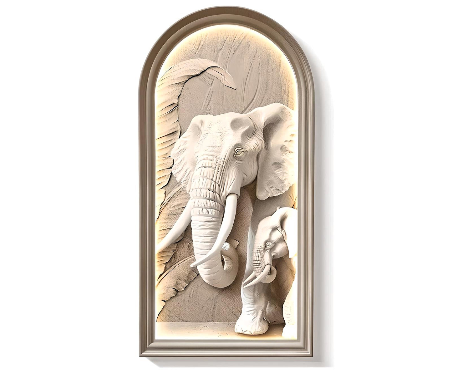 Majestic Elephant Wall Niche