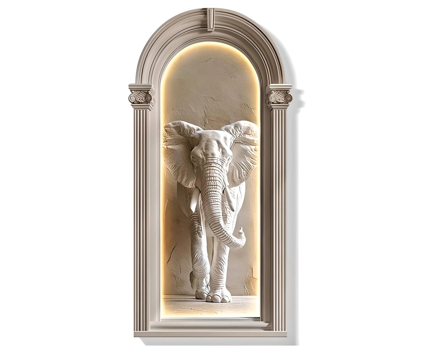 Majestic Elephant Wall Niche